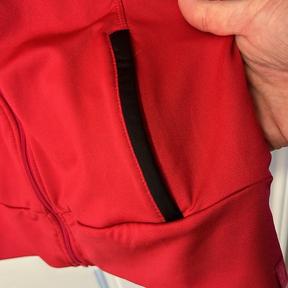 Nike cherry red full zip track jacket women’s size M - Picture 4 of 16